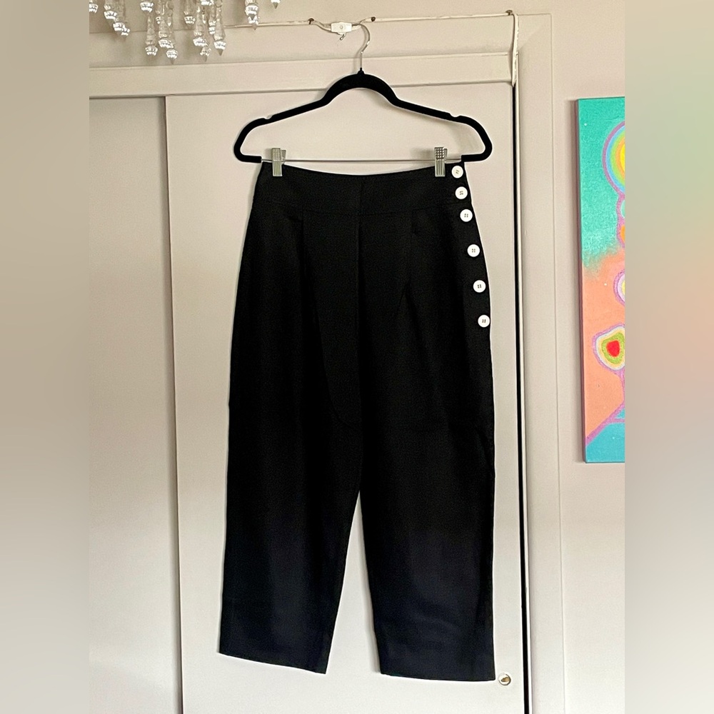 Black navy linen pants by Club Monaco (size 4)